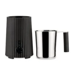 Alessi Plissé Milchaufschäumer, Schwarz 9 Alessi Plissé Milchaufschäumer, Schwarz -Geschäft Für Wohndekoration 0004 MDL13 B 02 A4 3500pxl