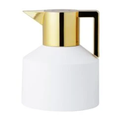 Normann Copenhagen Geo Isolierkanne, Weiß - Gold