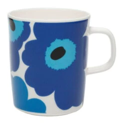 Marimekko Oiva – 2,5 Dl Becher Unikko, Weiß – Blau