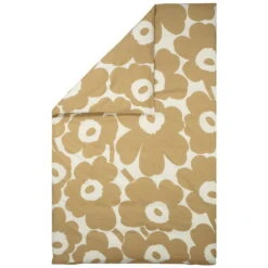 Marimekko Unikko Bettbezug, 240 X 220 Cm, Baumwolle – Beige