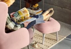 Fritz Hansen Dots Teppich, 150 X 190 Cm -Geschäft Für Wohndekoration 14402 Ro Light pink and Rug Dots