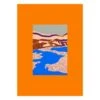 Orange Landscape Poster
