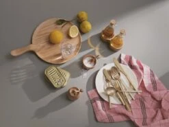 Kay Bojesen Menageri Salzgefäß Mit Löffel, Eiche -Geschäft Für Wohndekoration 2018 11 16 KAJ BOJESEN 03 002 CMYK