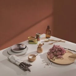 Kay Bojesen Menageri Salzgefäß Mit Löffel, Eiche -Geschäft Für Wohndekoration 2018 11 16 KAJ BOJESEN 06 002 HOEJ CMYK