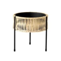 Menu Umanoff Pflanzgefäß, 27 Cm, Schwarz – Rattan