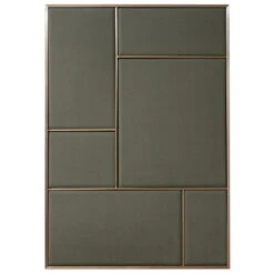 Pinnwand Nouveau, Groß, Messing – Grau