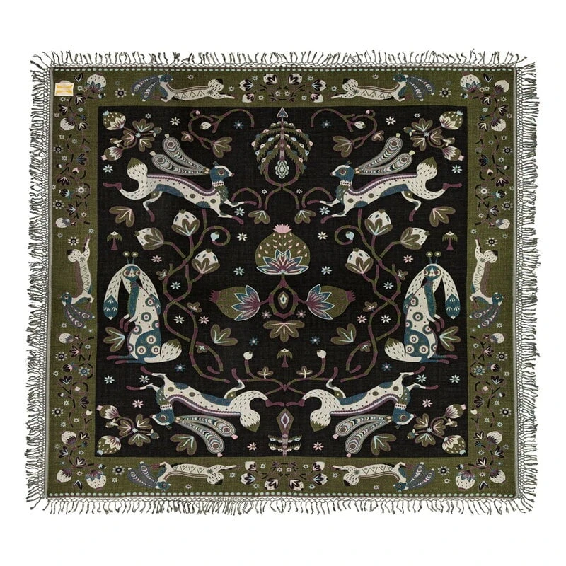 Rabbit Überwurf, 180 X 200 Cm, Forstgrün 1 Rabbit Überwurf, 180 X 200 Cm, Forstgrün