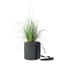 Hängender Stoffblumentopf, 10 L, Schwarzgrau 7 Hängender Stoffblumentopf, 10 L, Schwarzgrau -Geschäft Für Wohndekoration 304082 4 POT SUSPENDRE ROND 10L TOILE GRIS ANTHRACITE ASPHALTE BACSAC