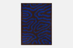 Monster Überwurf, 180 X 130 Cm, Schlangenlinien, Blau - Braun -Geschäft Für Wohndekoration 30530MonsterThrowWiggleUltramarineBlueBrown02 2048x2048