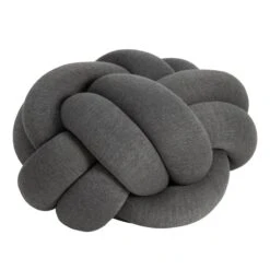 Design House Stockholm Knot Kissen, M, Grau
