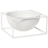 By Lassen Schale Kubus Centrepiece, Groß, Weiß