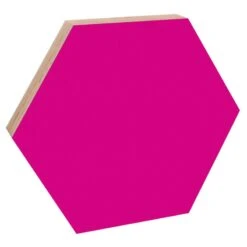 Magnettafel, Sechseckig, 52,5 Cm, Magenta