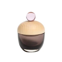 Kasten Lyyli, Klein, Rauchgrau - Rosa