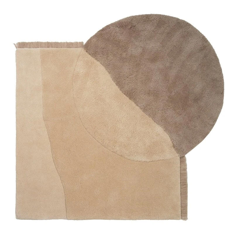Ferm LIVING Getufteter View Teppich, Beige 1 Ferm LIVING Getufteter View Teppich, Beige