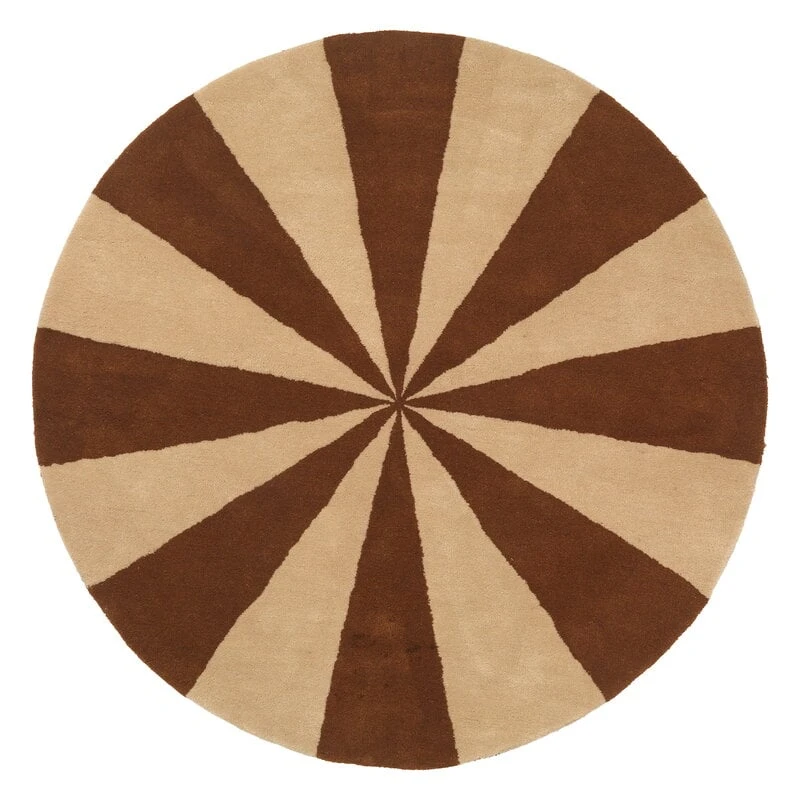 Ferm LIVING Arch Tuftingteppich, Groß, Dunkles Ziegelrot - Cremeweiß 1 Ferm LIVING Arch Tuftingteppich, Groß, Dunkles Ziegelrot - Cremeweiß