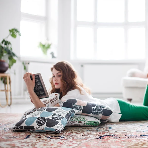 Kissenbezug Sokeri, Blau 2 Kissenbezug Sokeri, Blau – Bild 2