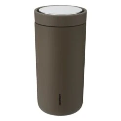 Stelton To Go Click Thermobecher, 0,4 l, Sanftes Rindenbraun