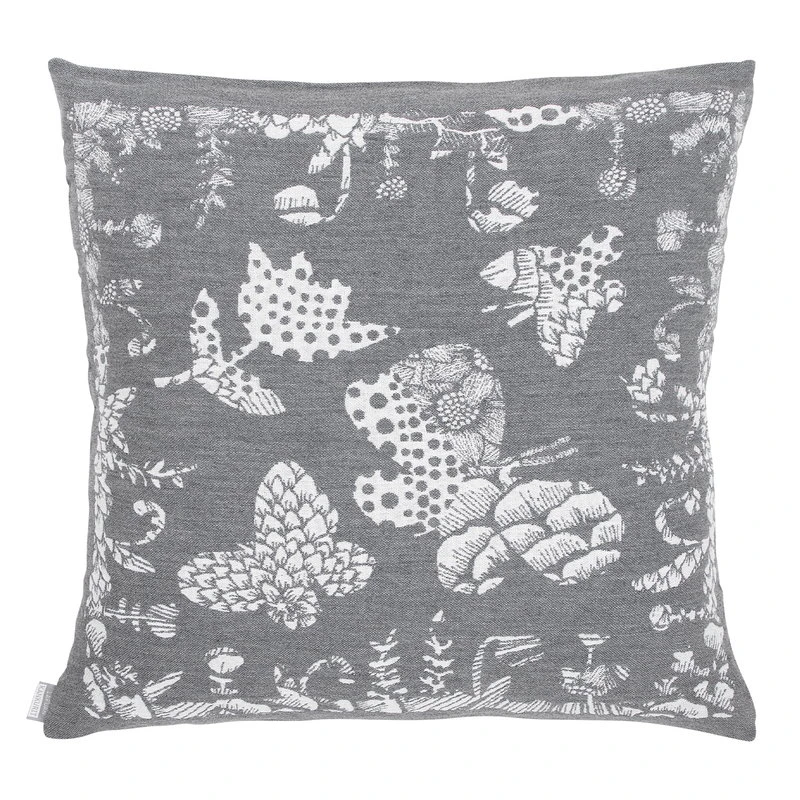 Aamos Kissenbezug, 45 X 45 Cm, Weiß – Grau 1 Aamos Kissenbezug, 45 X 45 Cm, Weiß – Grau