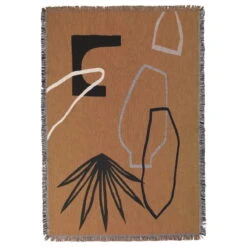 Ferm LIVING Decke Mirage, Senffarben