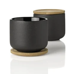 Stelton Theo Teetasse Mit Untersetzer, Schwarz -Geschäft Für Wohndekoration 96Stelton iso