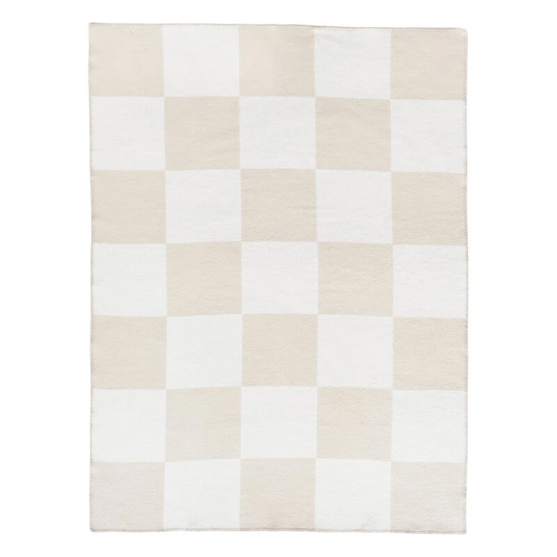 Ala Überwurf, 130 x 180 cm, Weiß - Sandbeige 1 Ala Überwurf, 130 x 180 cm, Weiß - Sandbeige