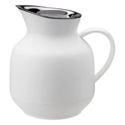 Stelton Amphora Isolierkanne Für Tee, 1 l, Weiches Weiß