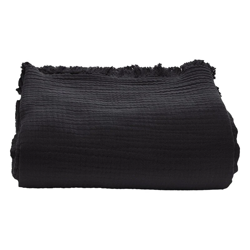 Arkki Tagesdecke, 160 x 260 cm, Schwarz 1 Arkki Tagesdecke, 160 x 260 cm, Schwarz