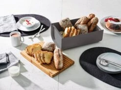 Alessi Mattina Brotkasten, Dunkelgrau -Geschäft Für Wohndekoration BG03 DG amb 1