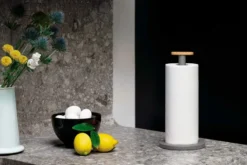 Alessi Mattina Küchenrollenhalter, Dunkelgrau -Geschäft Für Wohndekoration BG05 DG amb H