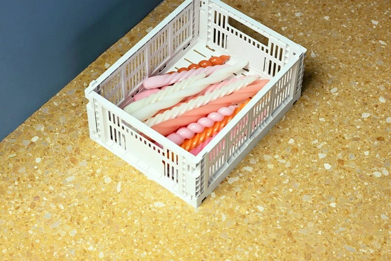 Hay Long Twist Kerzen, 6 Stück, Cremeweiß 2 Hay Long Twist Kerzen, 6 Stück, Cremeweiß – Bild 2