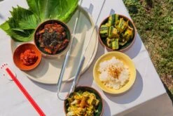 Earth Schale, 0,2 L, 3 Stück + Tablett, Moosgrün -Geschäft Für Wohndekoration FDS10