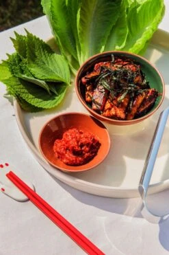 Earth Schale, 0,2 L, 3 Stück + Tablett, Moosgrün -Geschäft Für Wohndekoration FDS9