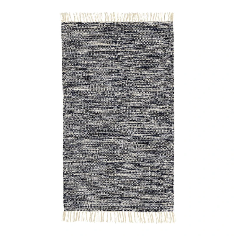 Ferm LIVING Melange Teppich, 60 × 100 cm, Dunkles Marineblau 1 Ferm LIVING Melange Teppich, 60 × 100 cm, Dunkles Marineblau