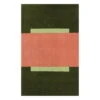 Jade Teppich, Grün - Rosa