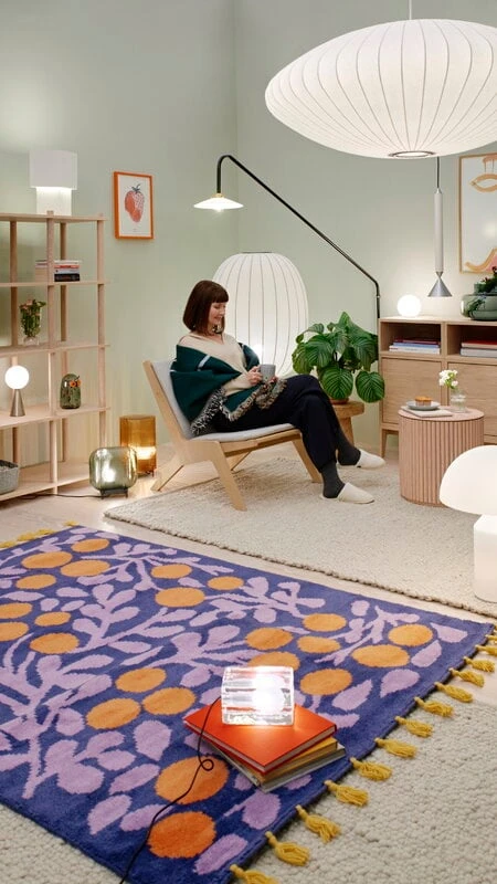 Terttu Teppich, Blau 4 Terttu Teppich, Blau – Bild 4