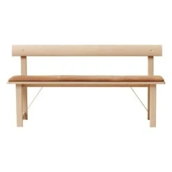 Position Kissen 155, Leder Naturfarben 8 Position Kissen 155, Leder Naturfarben -Geschäft Für Wohndekoration Form and Refine Position bench whiteoak leather 03