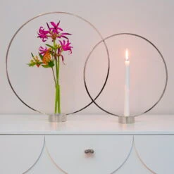 Klong Kerzenhalter Gloria, Klein, Nickel 8 Klong Kerzenhalter Gloria, Klein, Nickel -Geschäft Für Wohndekoration Gloria Small Nickel 2