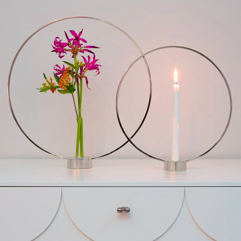 Klong Kerzenhalter Gloria, Klein, Nickel 4 Klong Kerzenhalter Gloria, Klein, Nickel – Bild 4