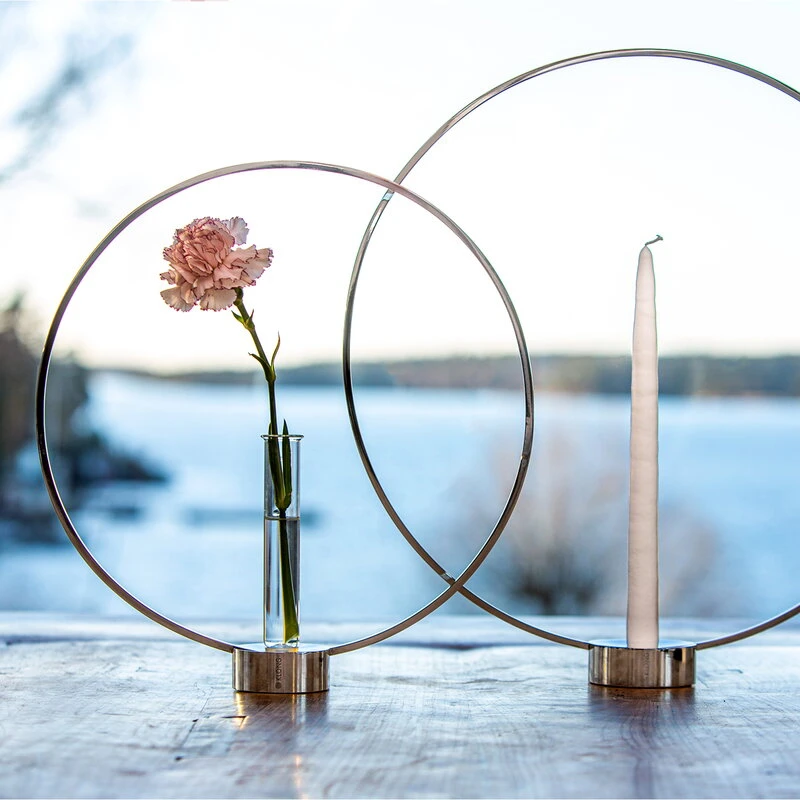 Klong Kerzenhalter Gloria, Klein, Nickel 5 Klong Kerzenhalter Gloria, Klein, Nickel – Bild 5