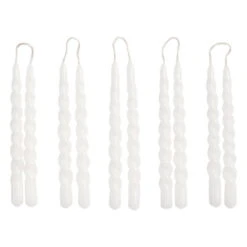 Hay Mini Swirl Kerzen, 10 Stück, Weiß