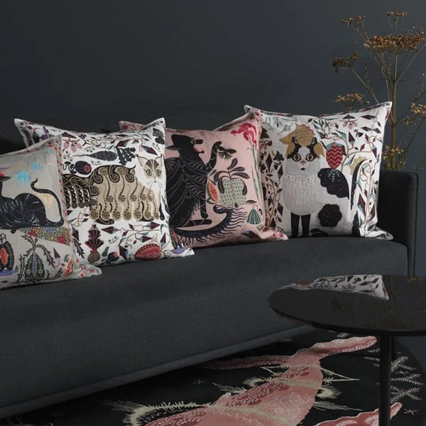 Kissenbezug Les Chats Putte, Leinen 2 Kissenbezug Les Chats Putte, Leinen – Bild 2