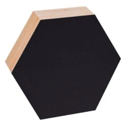 Noteboard, Sechseckig, 26 Cm, Schwarz