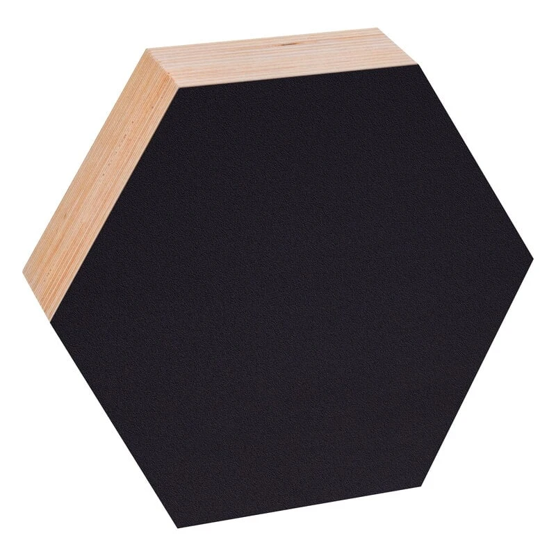 Noteboard, Sechseckig, 26 Cm, Schwarz 1 Noteboard, Sechseckig, 26 Cm, Schwarz