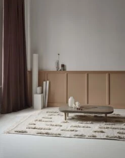 Laine Webteppich, Cremeweiß -Geschäft Für Wohndekoration Laine high white woven