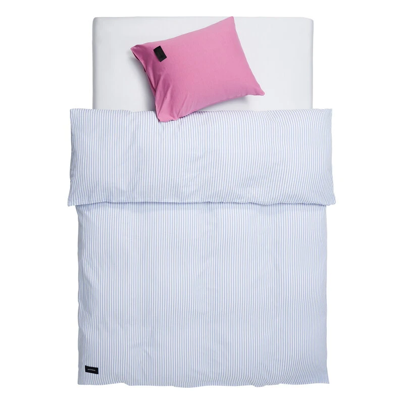 Wall Street Oxford Bettbezug, Weiß Gestreift 4 Wall Street Oxford Bettbezug, Weiß Gestreift – Bild 4