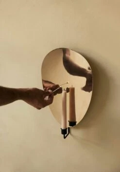 Menu Flambeau Wandkerzenhalter, 40 Cm, Schwarz - Messing -Geschäft Für Wohndekoration MENU Flambeau Candle Holder Wall 3