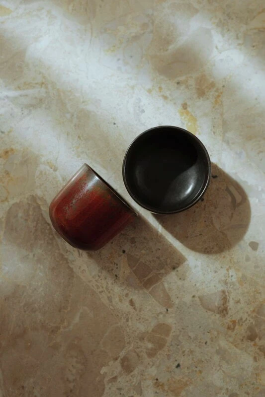 Menu NNDW Espressotasse, 2 Stück, 85 Ml, Rote Glasur 4 Menu NNDW Espressotasse, 2 Stück, 85 Ml, Rote Glasur – Bild 4