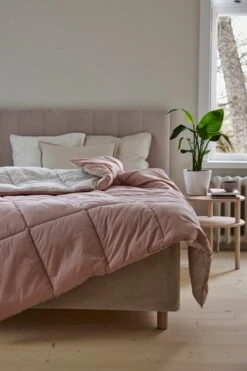 Moona Bettüberwurf Für Doppelbett,260 X 260 cm, Puderrosa - Maul -Geschäft Für Wohndekoration Matri Basic Quilted Moona Front 0207 lr