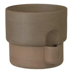 Northern Oasis Blumentopf, Mittelgroß, Dunkelbraun