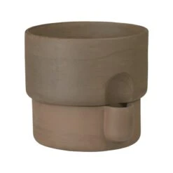 Northern Oasis Blumentopf, Klein, Dunkelbraun